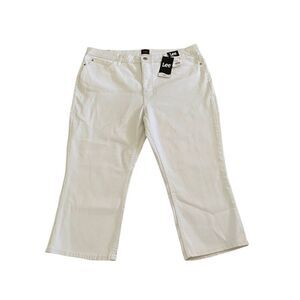 Lee White Ankle Cropped Jeans Casual Style